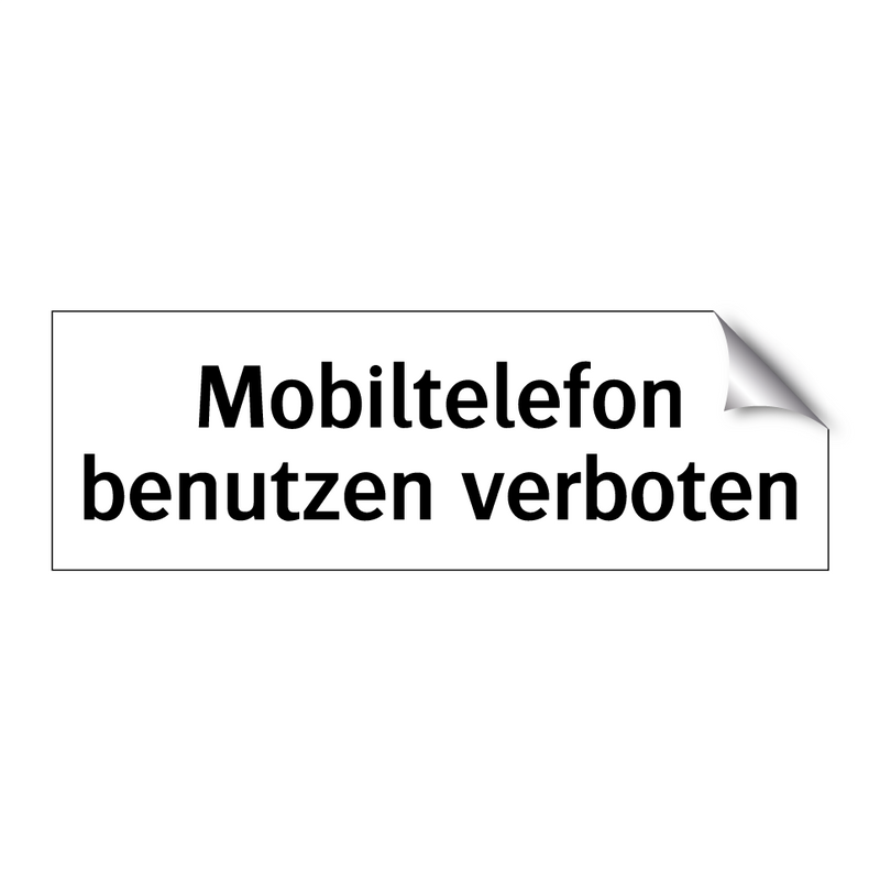 Mobiltelefon benutzen verboten