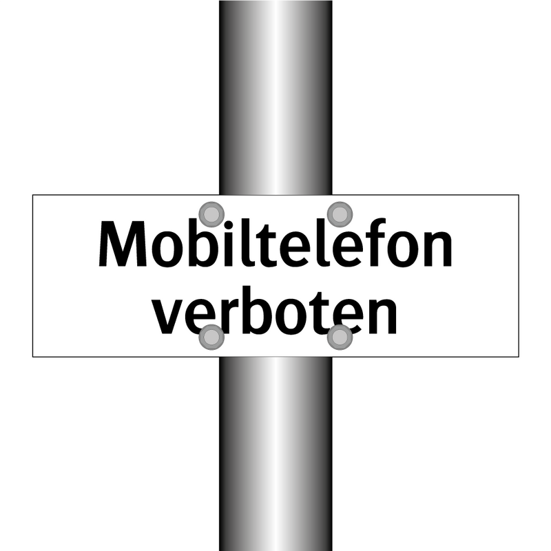 Mobiltelefon verboten
