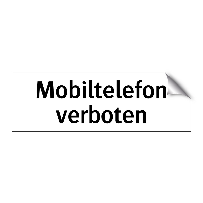 Mobiltelefon verboten
