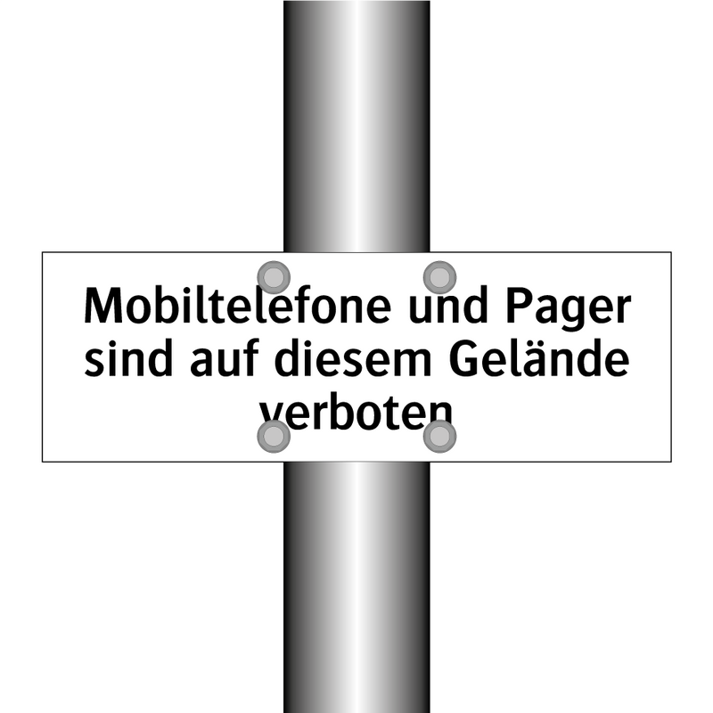 Mobiltelefone und Pager sind auf diesem Gelände verboten