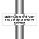 Mobiltelefone und Pager sind auf dieser Website verboten