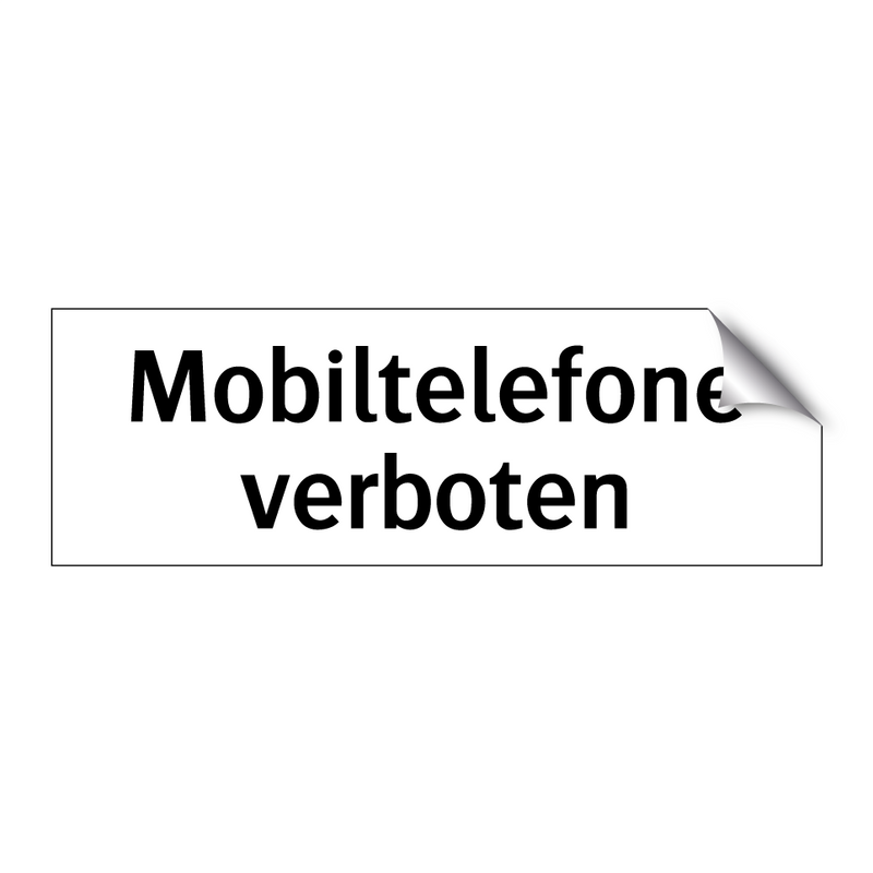 Mobiltelefone verboten