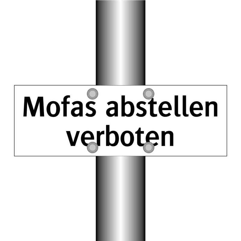 Mofas abstellen verboten
