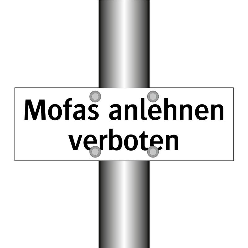Mofas anlehnen verboten