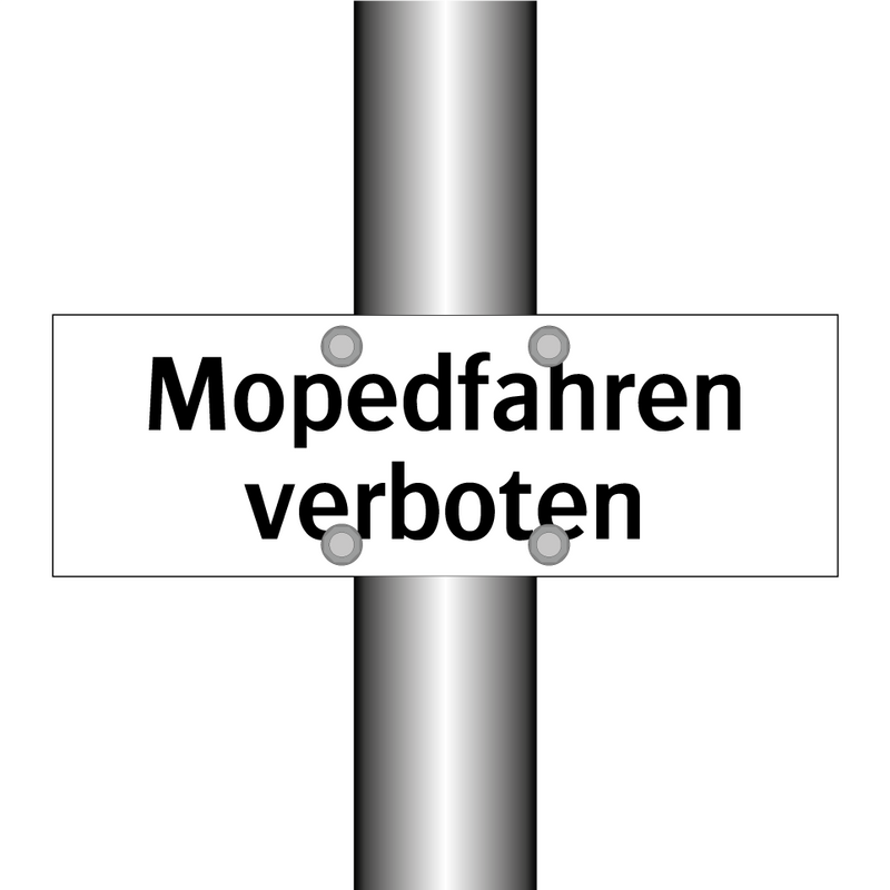 Mopedfahren verboten