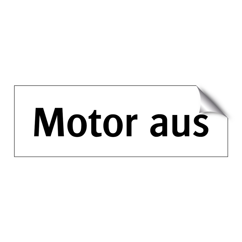 Motor aus