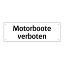 Motorboote verboten