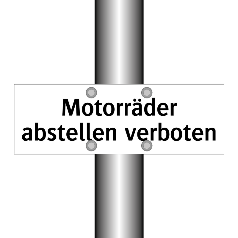 Motorräder abstellen verboten