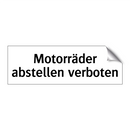 Motorräder abstellen verboten