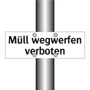 Müll wegwerfen verboten