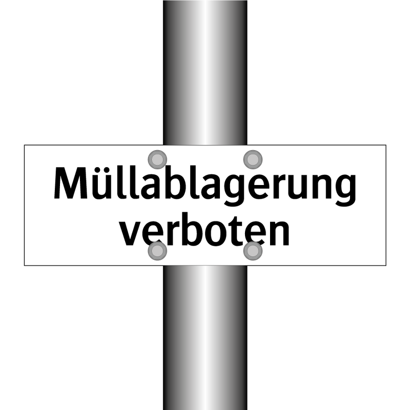 Müllablagerung verboten