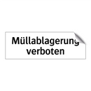 Müllablagerung verboten