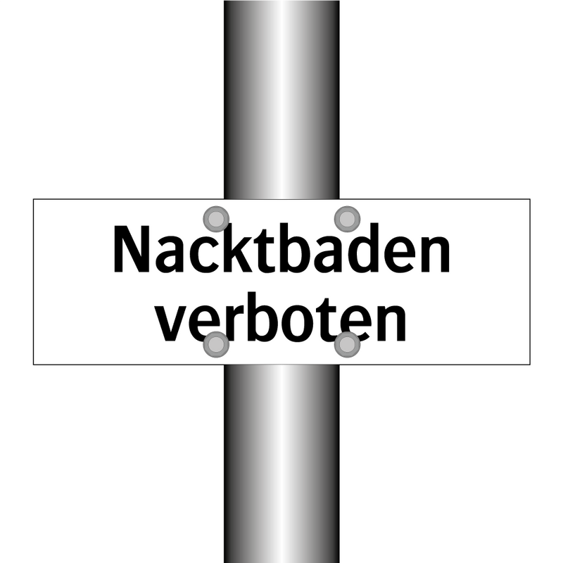 Nacktbaden verboten