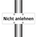 Nicht anlehnen