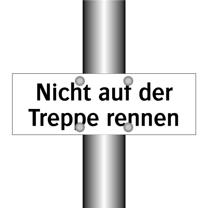 Nicht auf der Treppe rennen