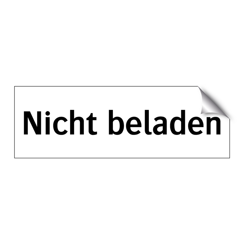 Nicht beladen