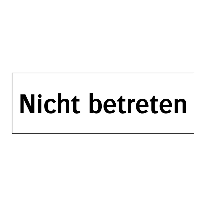 Nicht betreten