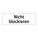 Nicht blockieren