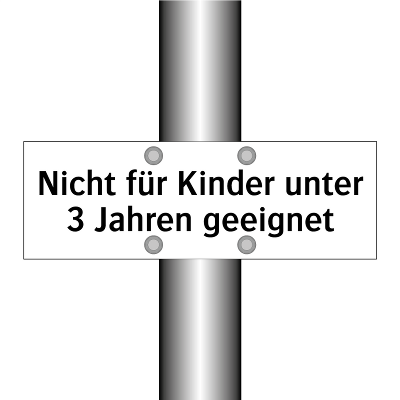 Nicht für Kinder unter 3 Jahren geeignet
