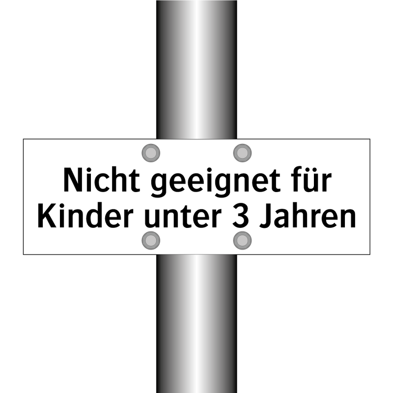 Nicht geeignet für Kinder unter 3 Jahren
