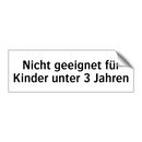 Nicht geeignet für Kinder unter 3 Jahren