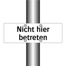 Nicht hier betreten