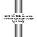Nicht hier! Bitte entsorgen Sie die Hinterlassenschaften Ihres Hundes