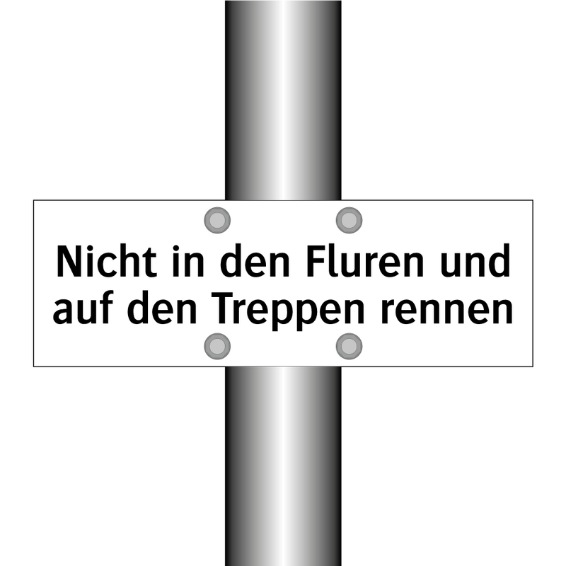 Nicht in den Fluren und auf den Treppen rennen