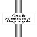 Nicht in der Drehmaschine und zum Schleifen verwenden