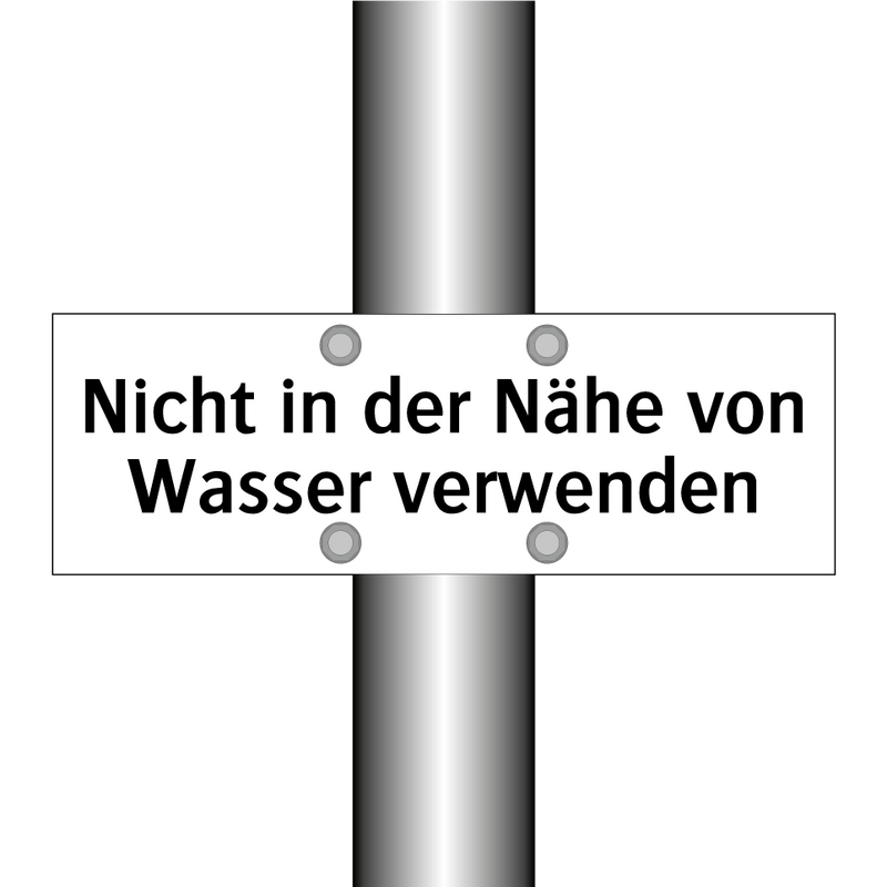 Nicht in der Nähe von Wasser verwenden