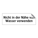 Nicht in der Nähe von Wasser verwenden