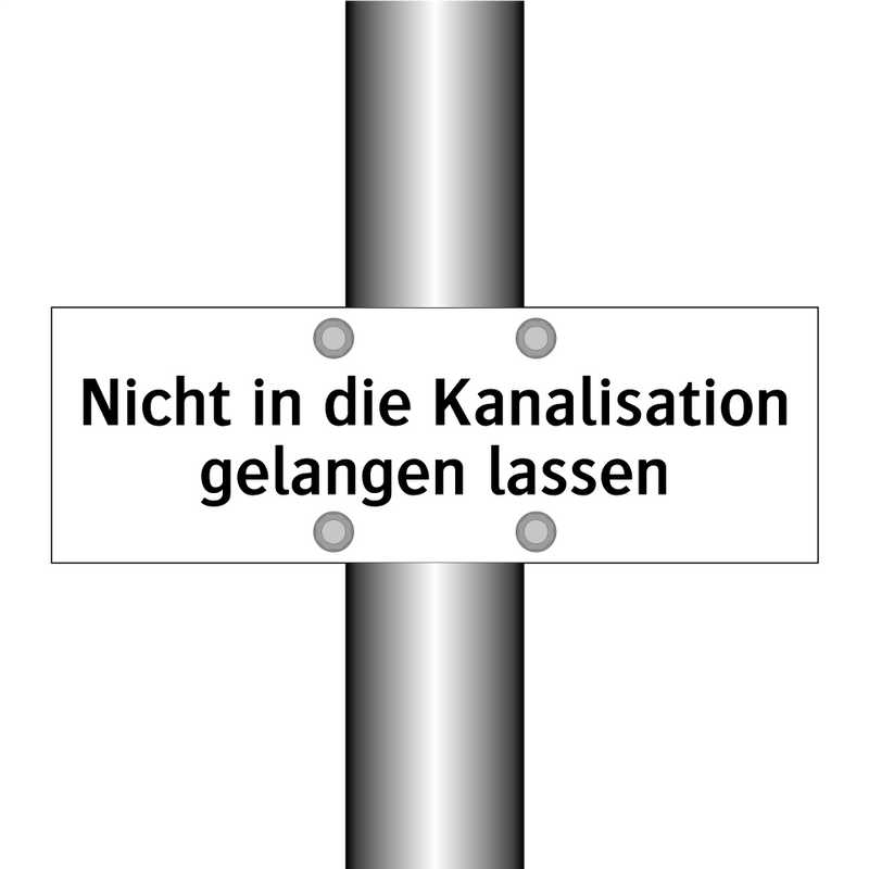 Nicht in die Kanalisation gelangen lassen