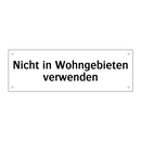 Nicht in Wohngebieten verwenden