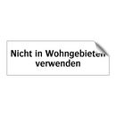 Nicht in Wohngebieten verwenden