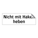 Nicht mit Haken heben