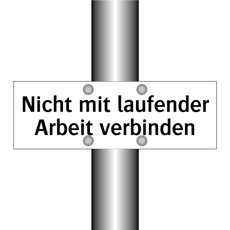 Nicht mit laufender Arbeit verbinden