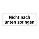Nicht nach unten springen