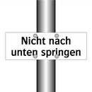 Nicht nach unten springen