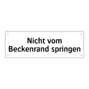 Nicht vom Beckenrand springen