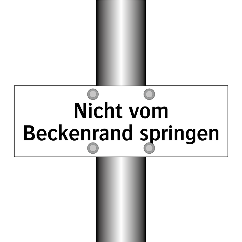 Nicht vom Beckenrand springen