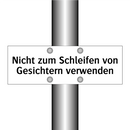 Nicht zum Schleifen von Gesichtern verwenden