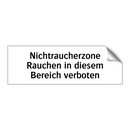 Nichtraucherzone Rauchen in diesem Bereich verboten