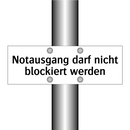 Notausgang darf nicht blockiert werden