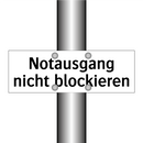 Notausgang nicht blockieren