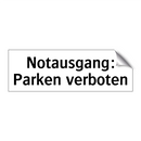 Notausgang: Parken verboten
