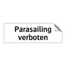 Parasailing verboten