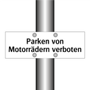 Parken von Motorrädern verboten