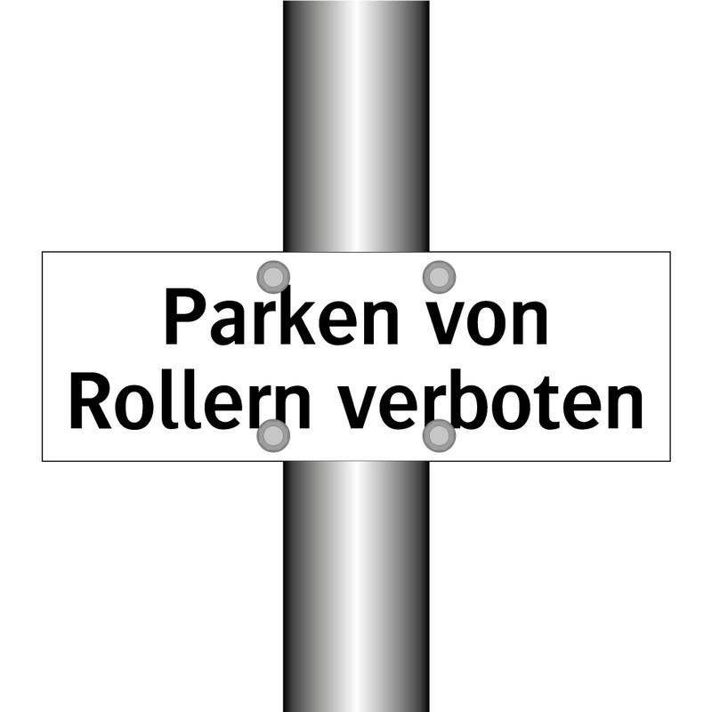 Parken von Rollern verboten