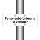 Personenbeförderung ist verboten