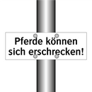 Pferde können sich erschrecken!